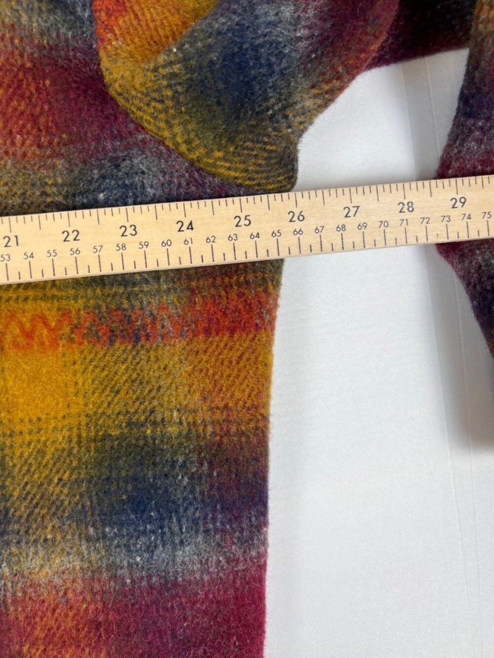 Vintage French Country Express Women's L Wool Blend Plaid Jacket Made in USA - Picture 7 of 9